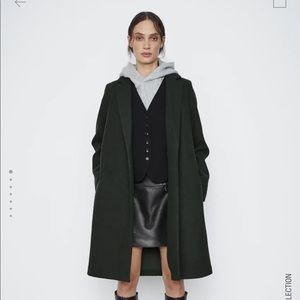 Zara Coat with Lapel Collar